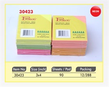 Pronoti Neon Colour Memo Sticky Notes 3x4 Inches 30423