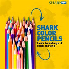 Shark Thunder Full Size Colour Pencils