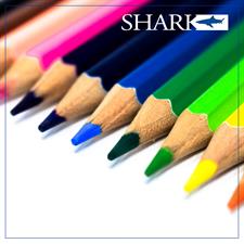 Shark CPH-1012 Hexagonal Half Size 12 Colour Pencils