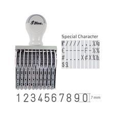Shiny 8 & 10 Digits 7mm Manual Numbering Stamps