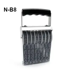 Shiny 8, 10, 12 & 14 Digits 18mm Manual Numbering Stamps
