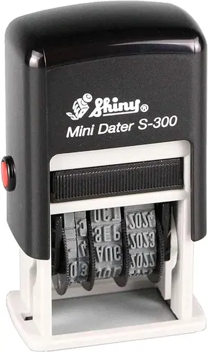 Shiny S-300 Mini Dater with Paid/Received/MFG/EXP