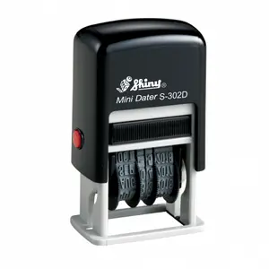 Shiny S-302D Self-Inking Mini Date Stamp