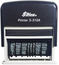 Shiny S-310A Self-Inking Dual Adjustable Date Stamp