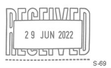 Shiny S-69 RECEIVED Stamp with Adjustable Date