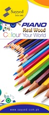 Piano Premium 12 Colour Pencils Half Size