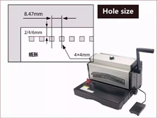SMA ET8707 Electric Punch 3:1 Wire Binding Machine