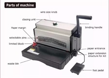 SMA ET8707 Electric Punch 3:1 Wire Binding Machine