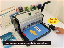 SMA ET8707 Electric Punch 3:1 Wire Binding Machine