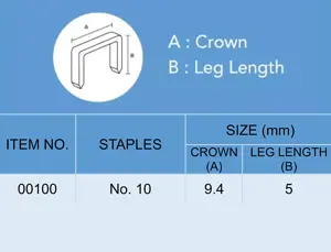 KW-triO 00100 No. 10 Stapler Pins
