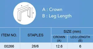KW-triO 00266 26/6 Stapler Pins