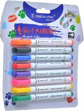 Touch Love Super Pen FZB-001 T-Shirt Fabric Markers 08 Colours