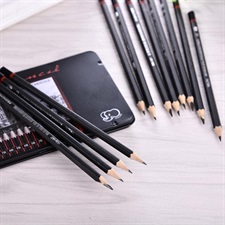 Uslon Graded Sketching Pencils 12 Tin Pack