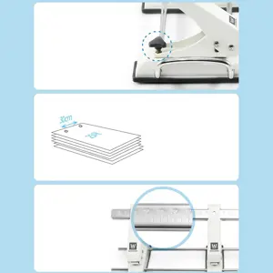 Whashin PU-431 25 Pages Adjustable 3-Hole Punch Machine