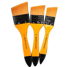 Worison W-FA345 Art Flat Brush 30, 40, 50 mm 3 Pcs Set