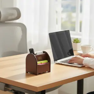 Xinda XD-5003 Premium Wooden Desk Organizer