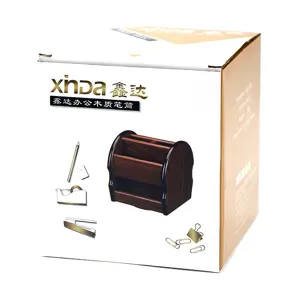 Xinda XD-5026 Premium Wooden Rotatable Desk Organizer