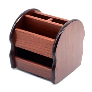 Xinda XD-5026 Premium Wooden Rotatable Desk Organizer