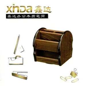 Xinda XD-5026 Premium Wooden Rotatable Desk Organizer