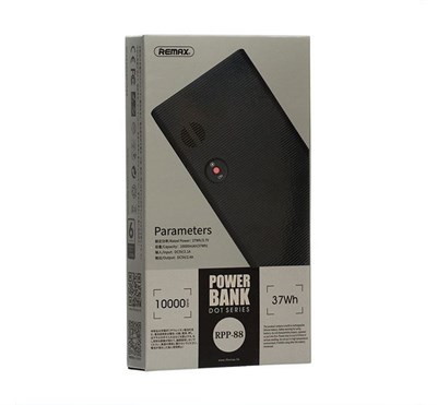 Remax® Dot Series Power Bank 10000mAh RPP-88 - Black