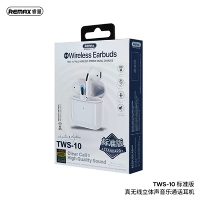 REMAX TWS-10 Earphone Bluetooth Wireless Headphones
