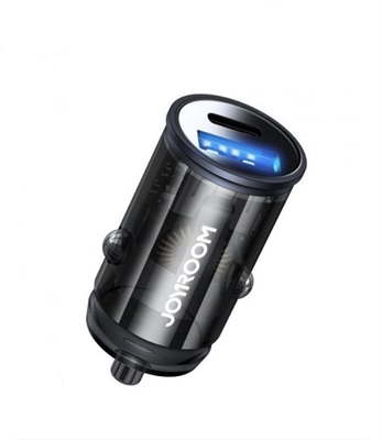 JOYROOM C-A43 20W Fast Car Charger Dual Port Transparent 