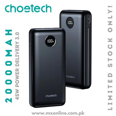 Choetech PD45W 20000mAh Super Fast Powerbank B653 (Black)