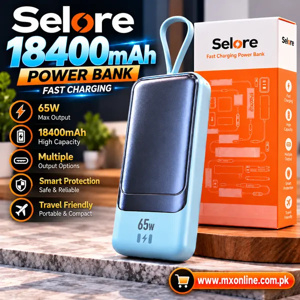 Selore SEPB0202 18400mAh 65W Super-Fast Charging 2.0 Power Bank