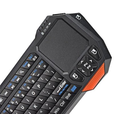 iClever IS11-BT05 Mini Wireless Bluetooth Keyboard Handheld with Mouse Touchpad