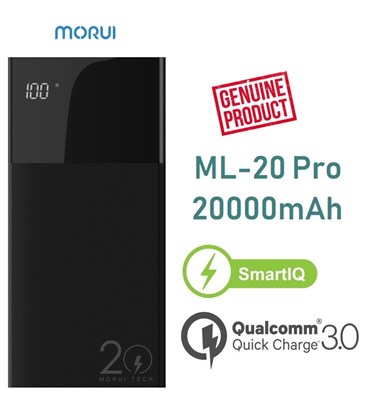 Morui ML-20 Pro 20000mAh Qualcomm 3.0 Power Bank