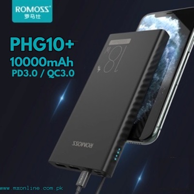 Romoss PHG10 Plus 18W 10000mAh QC 3.0 PD 3.0 Fast Charging Power Bank 