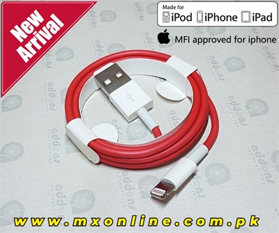 100% Original Apple Red Edition ( MFi Certified ) Lightning to USB Cable 