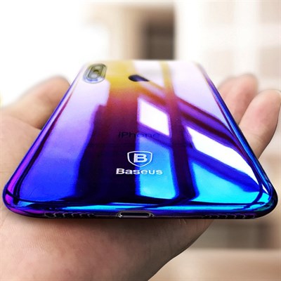 Baseus® Color Gradient Glaze Case For iPhone X