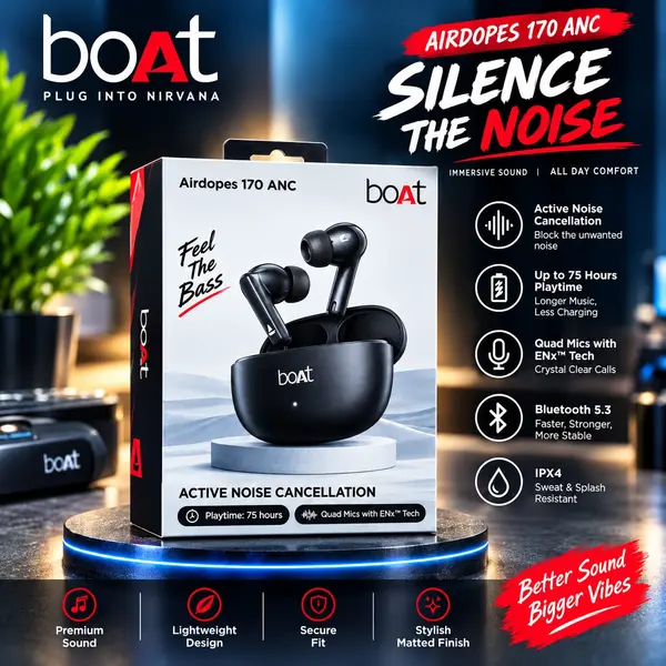 boAt Airdopes 170 ANC True Wireless Earbuds