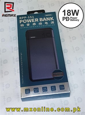 Remax RPP-151 10000mAh QC3.0 + PD Fast Charging Power Bank