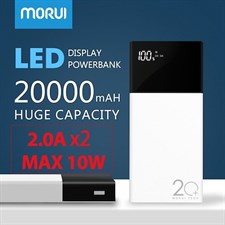 Morui ML20 20000mAh Power Bank with LED Smart Digital Display