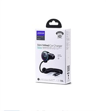 Joyroom JR-CL07 55W 3-in-1 Wired Car Charger (Type-C)