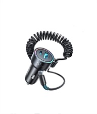 Joyroom JR-CL07 55W 3-in-1 Wired Car Charger (Type-C)