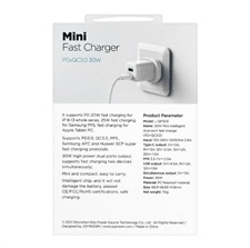 JOYROOM L-QP303 30W Dual Port Mini Fast charger PD & QC3.0 Adapter 