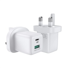 JOYROOM L-QP303 30W Dual Port Mini Fast charger PD & QC3.0 Adapter 