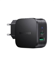 RAVPOWER MFi Certified PD 30W 2-Port USB C Fast Charger