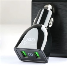 IBD 314 Quick Charger 2.0 Dual USB Car Charger