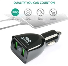 IBD 314 Quick Charger 2.0 Dual USB Car Charger