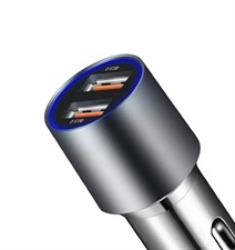 LONGXUN LX-C2 36Watt Dual USB QC3.0 Fast charging Car Metal Shell Charger