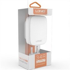 Ldnio DL-AC65 3.4 Amp Tripple USB Port Adapter for iPhone iPad Samsung HTC etc Battery Charger 