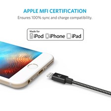 Anker® Nylon Braided USB Cable with Lightning Connector