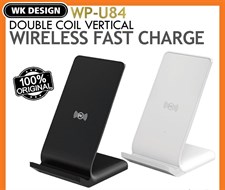 WK Design WP-U84 10W Dual Coil Wireless Charger Fast Charging Pad Stand