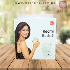 Mi Redmi Buds 5 with Upto 46dB Hybrid Noise Cancellation , Quad-Mic Ai Call Enhancement ,10Mins for 4Hours Fast Charging with Upto 38Hrs Playback