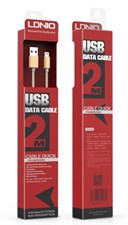 LDNIO® LS 17 2meter Long FISH Wire Mixed Nylon Cable For iPhone 5s / 6s 