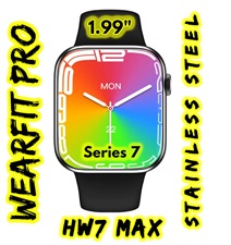 HW7 Max 45mm Series 7 Stainless Smart Watch 
